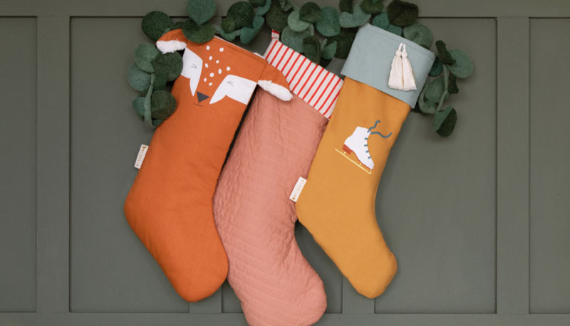 Three festive stockings from Liewood & Fabelab