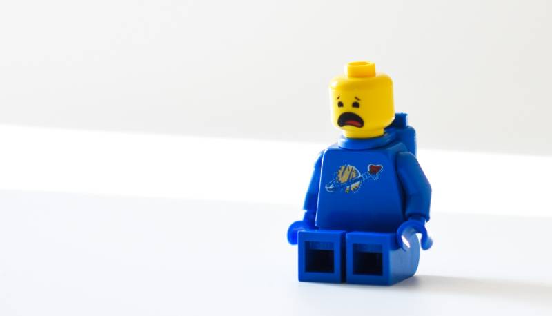 Crying Lego figure